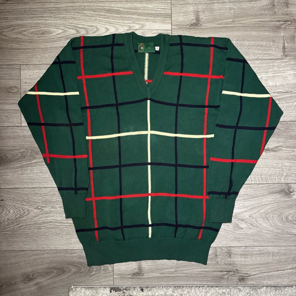 90s Vintage Bobby Jones V-Neck Knit Sweater